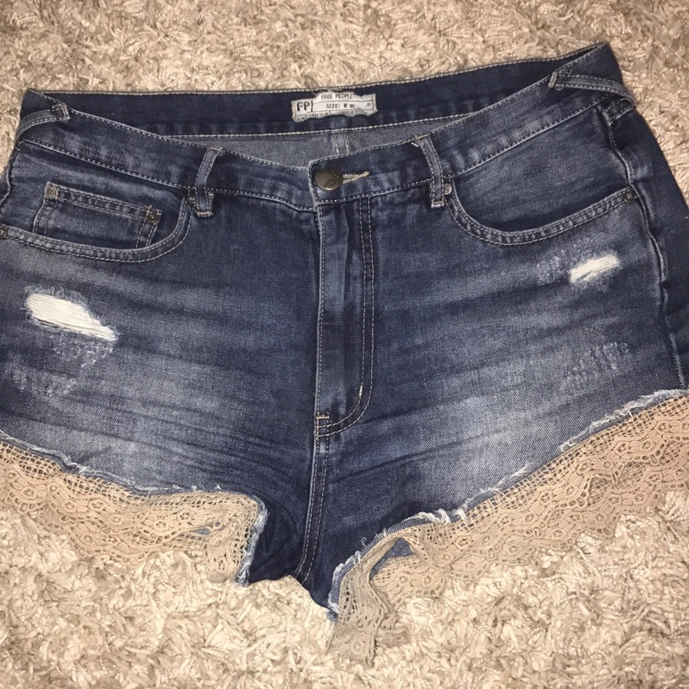 Free people lace shorts